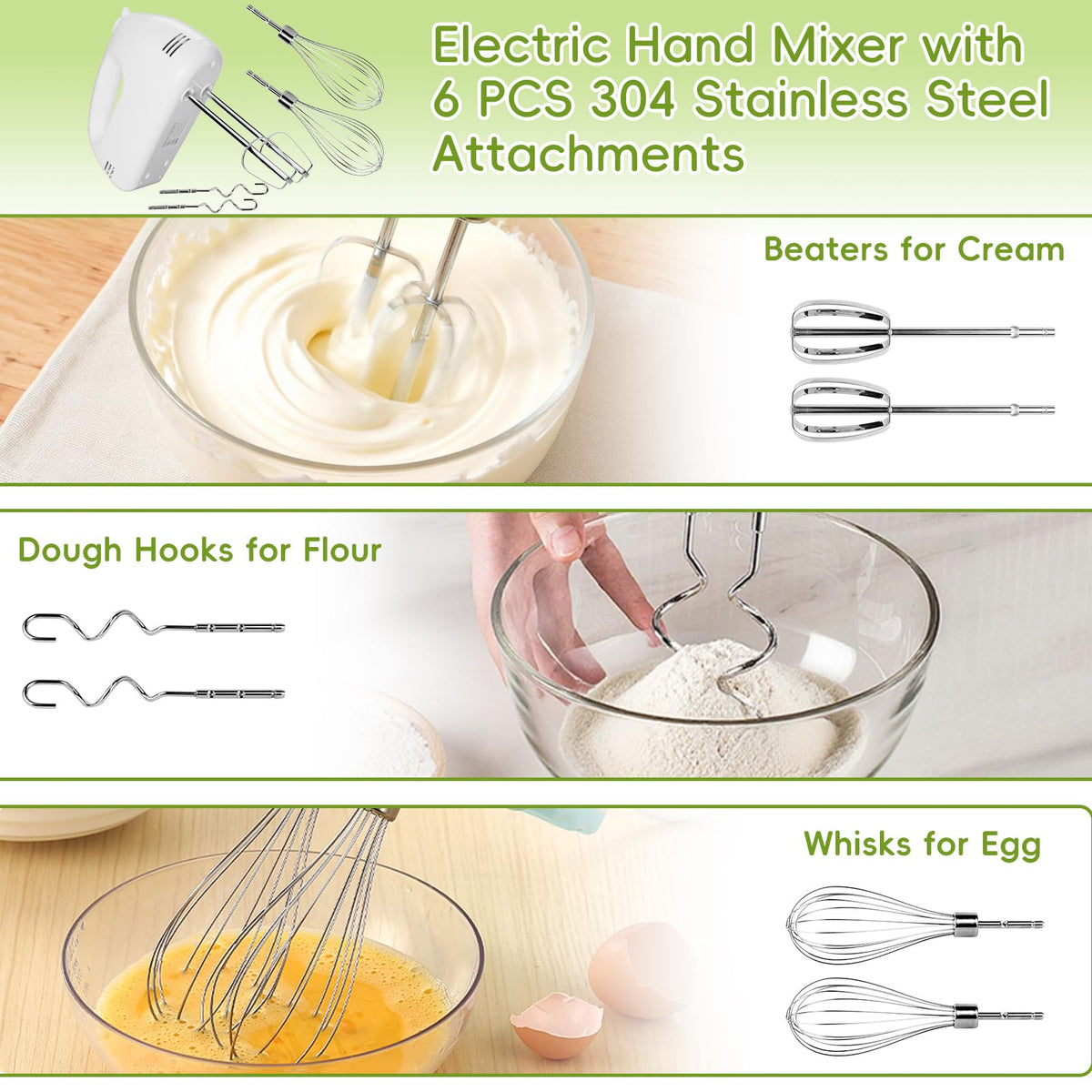 WEPSEN stainless steel measuring cups offer precise portions for accurate recipes.