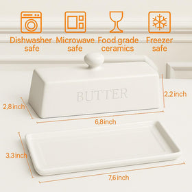 WERTIOO butter dish on countertop for easy access