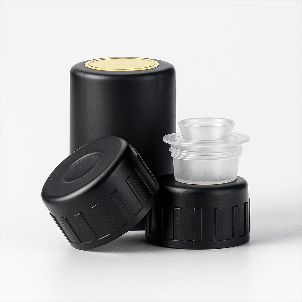 WERTIOO square bottle design provides stable display and easy labeling