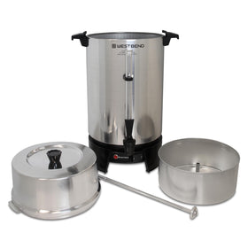 West Bend 33600 coffee urn cool-touch handles simplify lifting
