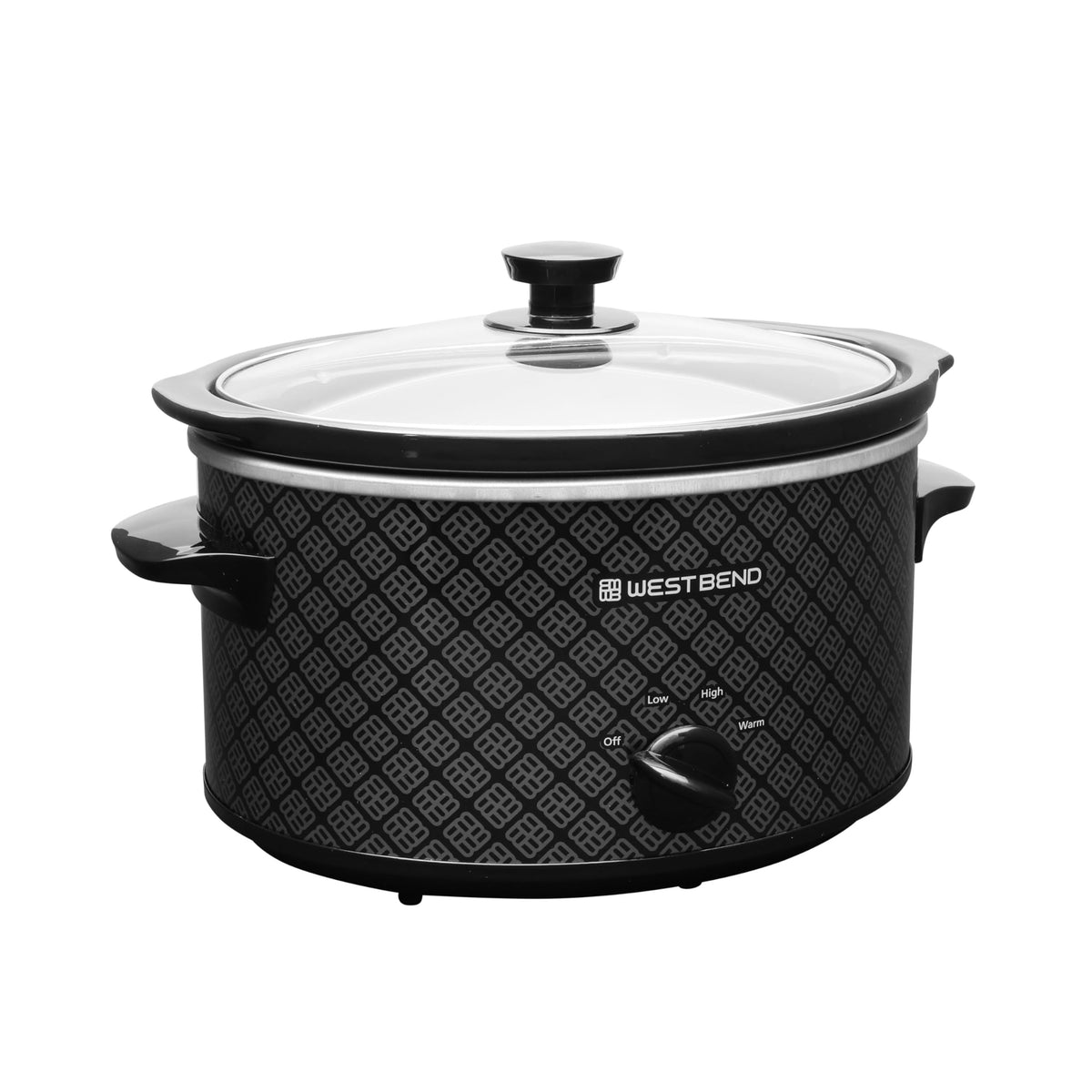 West Bend 4QT slow cooker with oval ceramic crock for family meals