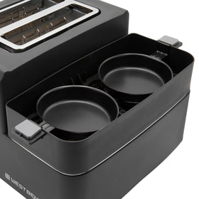 West Bend compact black design fits small kitchens and modern countertops