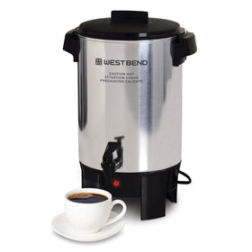 West Bend coffee urn 30-cup brew delivers steady servings at events