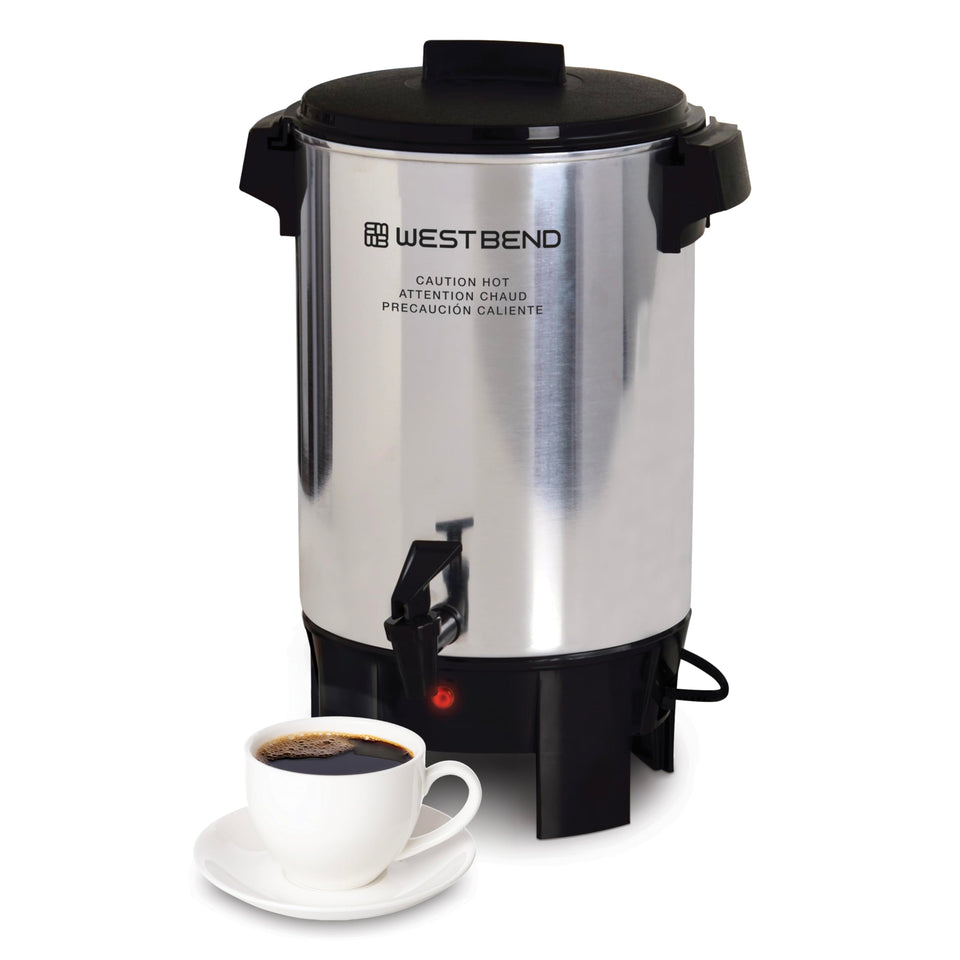 West Bend coffee urn 30-cup brew delivers steady servings at events