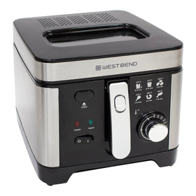 West Bend Deep Fryer with 3L capacity ideal for family meals on the counter
