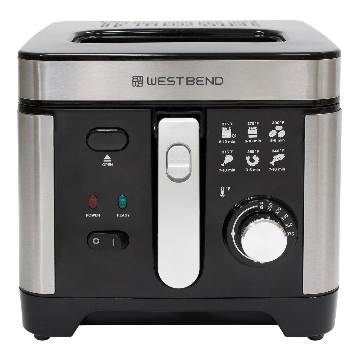 West Bend Deep Fryer adjustable temperature control enables versatile frying outcomes