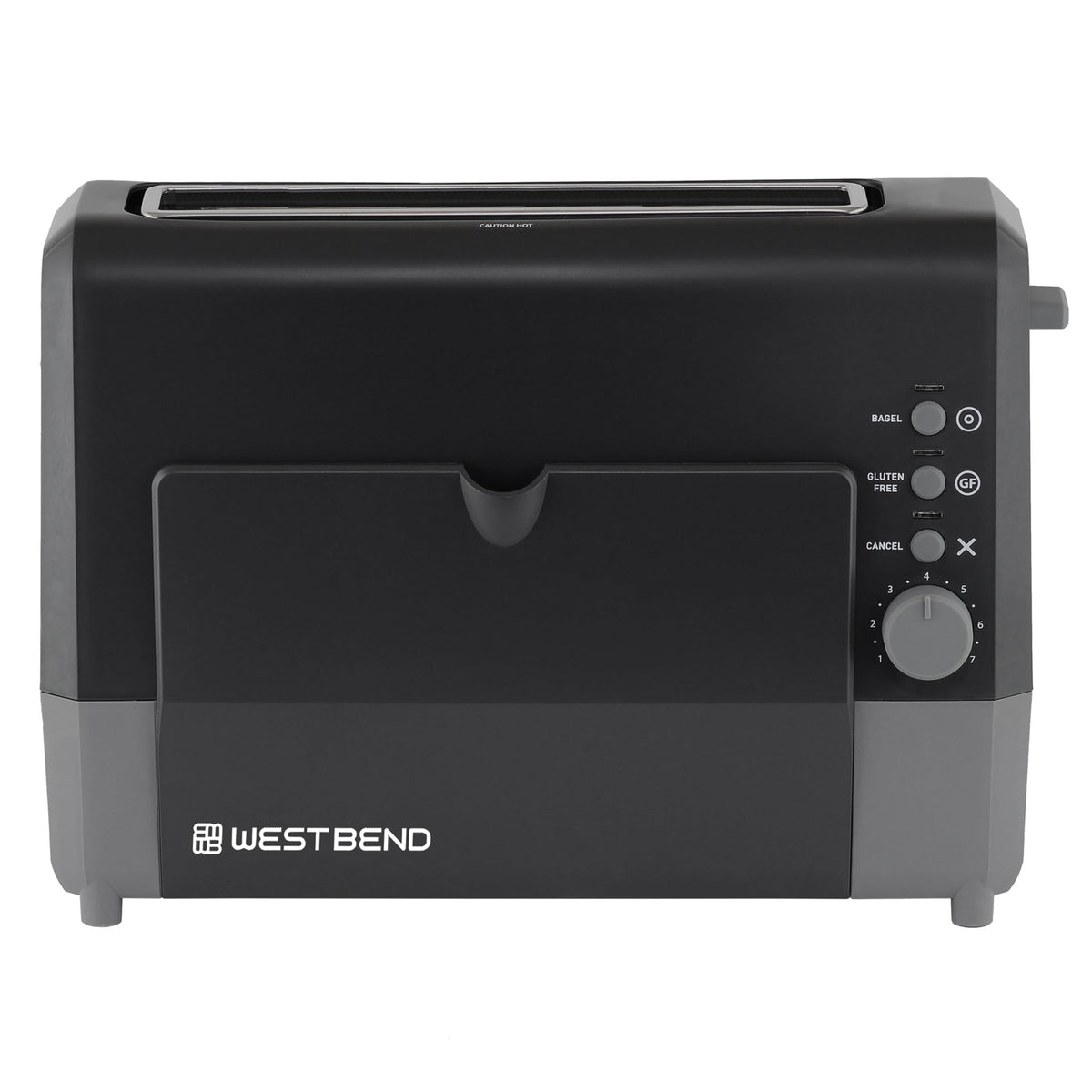 Two-slice wide-slot operation of West Bend QuikServe toaster.