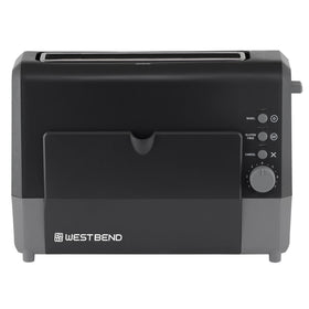 Two-slice wide-slot operation of West Bend QuikServe toaster.