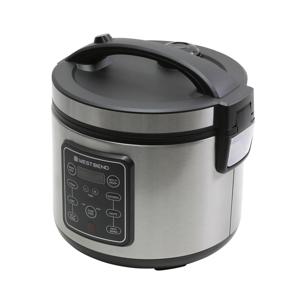 Keep warm function on West Bend rice cooker maintains heat after cooking