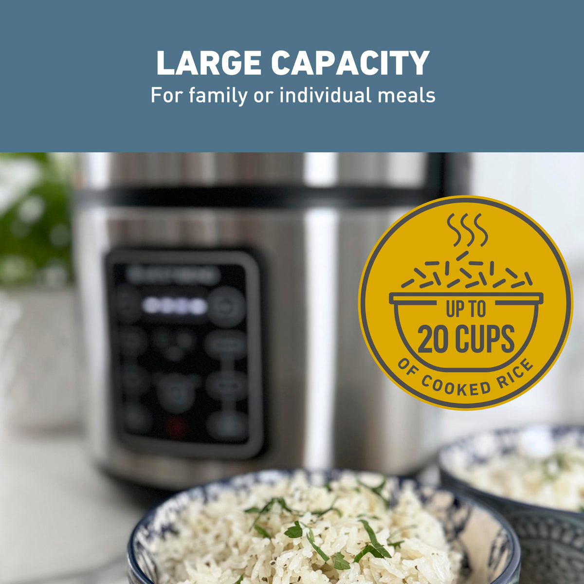 Nonstick inner pot of West Bend multi cooker for easy cleanup
