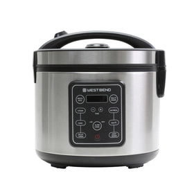 Steam basket accessory in West Bend cooker for steaming vegetables