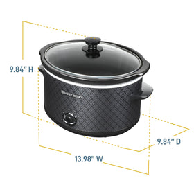 West Bend 3 heat settings dial for flexible cooking
