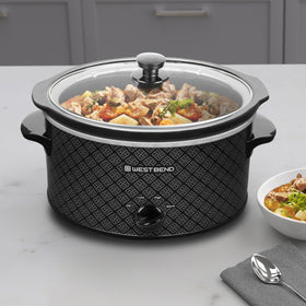 West Bend slow cooker glass lid to trap aromas