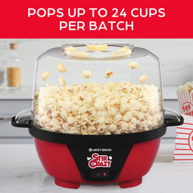 Butter well on West Bend Stir Crazy melts butter as kernels pop