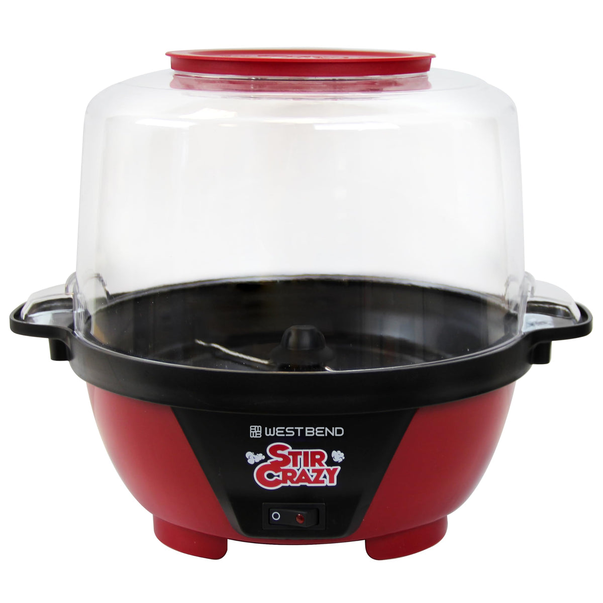 BPA-free and durable shell of West Bend Stir Crazy popper