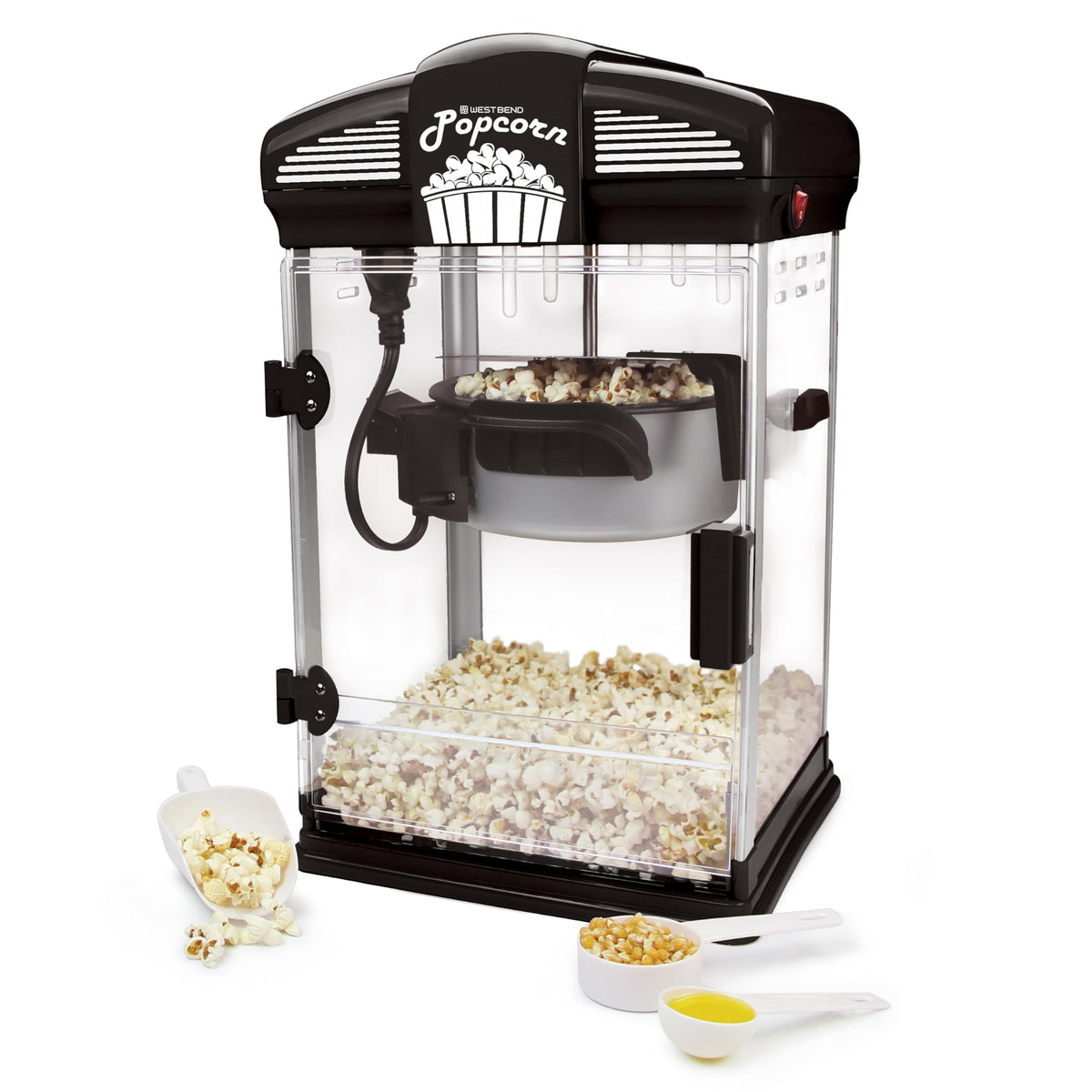 West Bend Stir Crazy popcorn popper nonstick kettle for simple cleanup