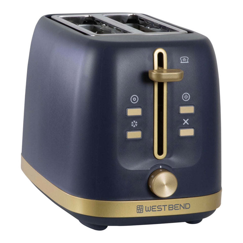 West Bend Timeless 2-Slice Toaster with extra-wide slots for bagels