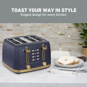 West Bend Timeless 4-Slice Toaster high-lift lever for safe slice removal.