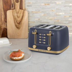 West Bend Timeless toaster wide-slot toasting for bagels and thick slices.