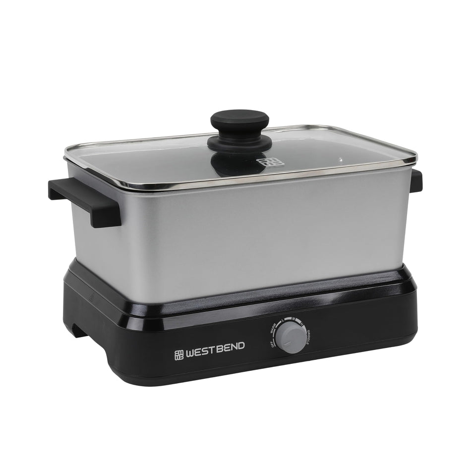 West Bend Versatility Cooker 5-quart pot with non-stick interior for easy cleanup