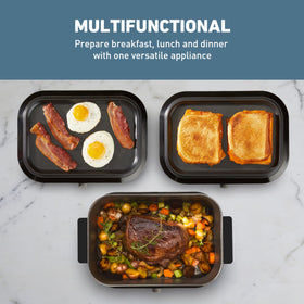 West Bend Versatility Cooker oven-stovetop-safe pot enabling flexible cooking options