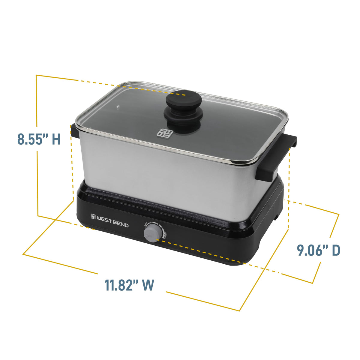 West Bend Versatility Cooker travel lid to secure meals during transport