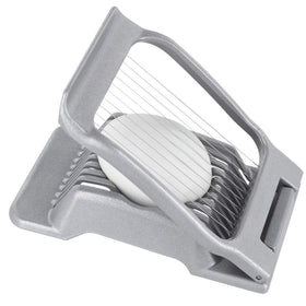 Westmark egg slicer ergonomic handle and base provide comfortable, stable operation.