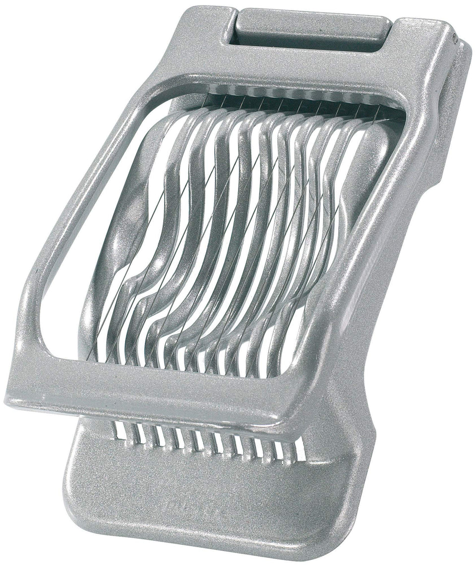 Westmark egg slicer wire close-up showing durable stainless steel wires for precise slicing.