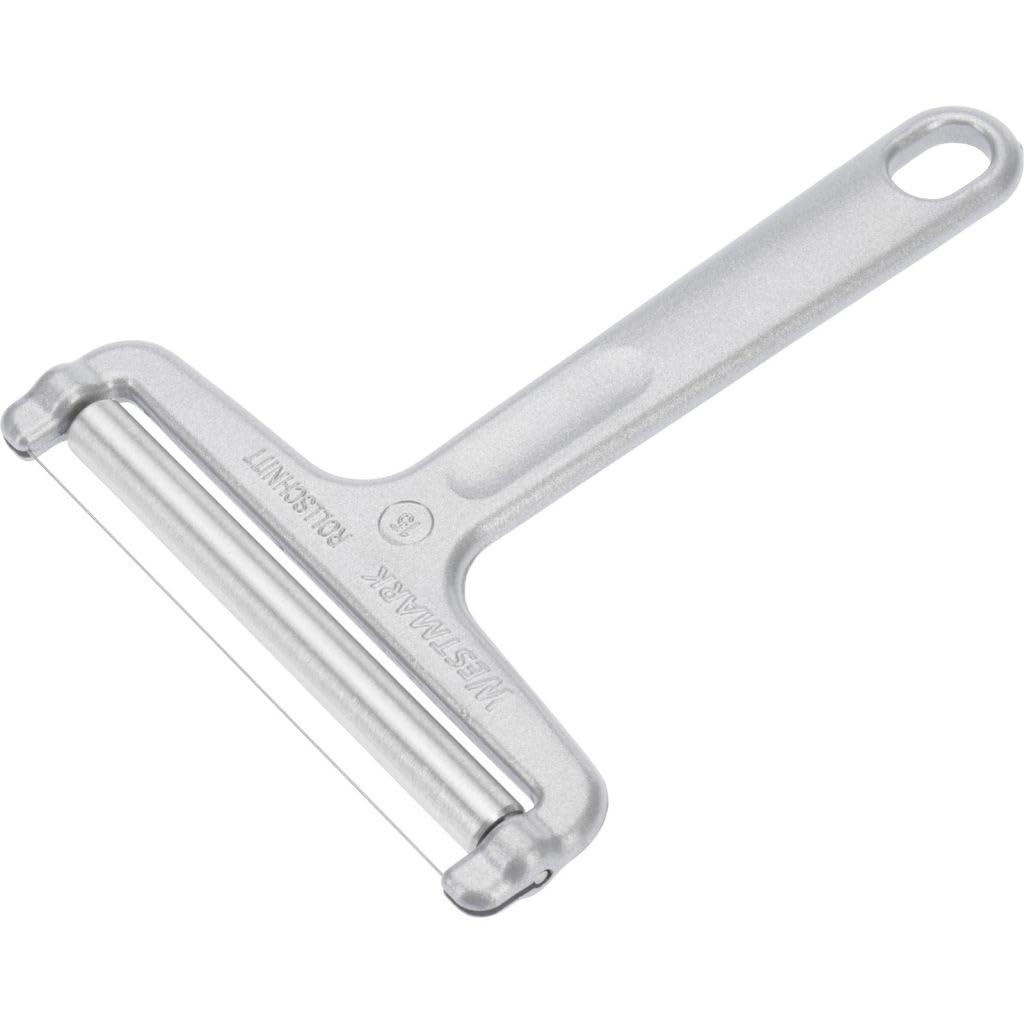 Westmark wire cheese slicer with stainless steel wire for precise, clean slices.
