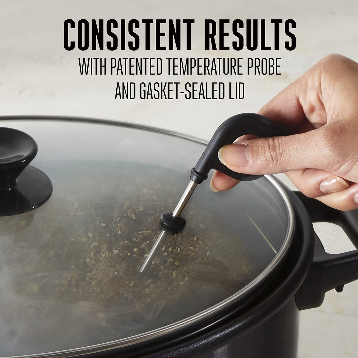 Weston 2-in-1 indoor smoker with dishwasher-safe crock for easy cleanup