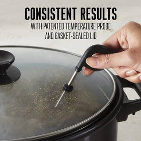 Weston 2-in-1 indoor smoker with dishwasher-safe crock for easy cleanup