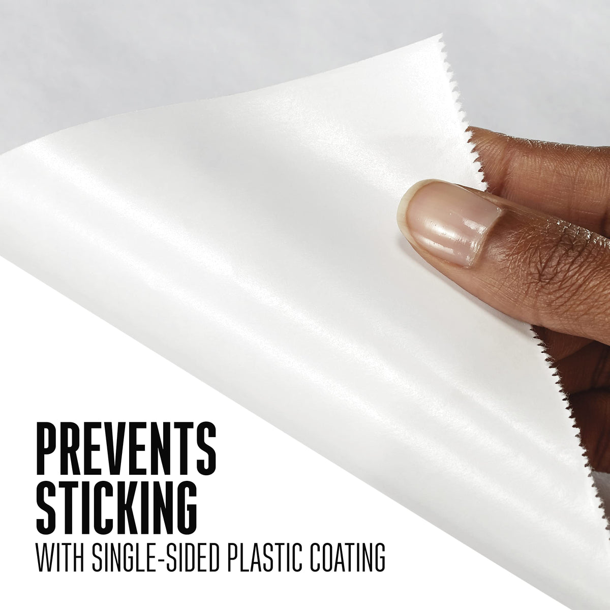 Weston freezer paper 15-inch width provides moisture barrier for freshness.