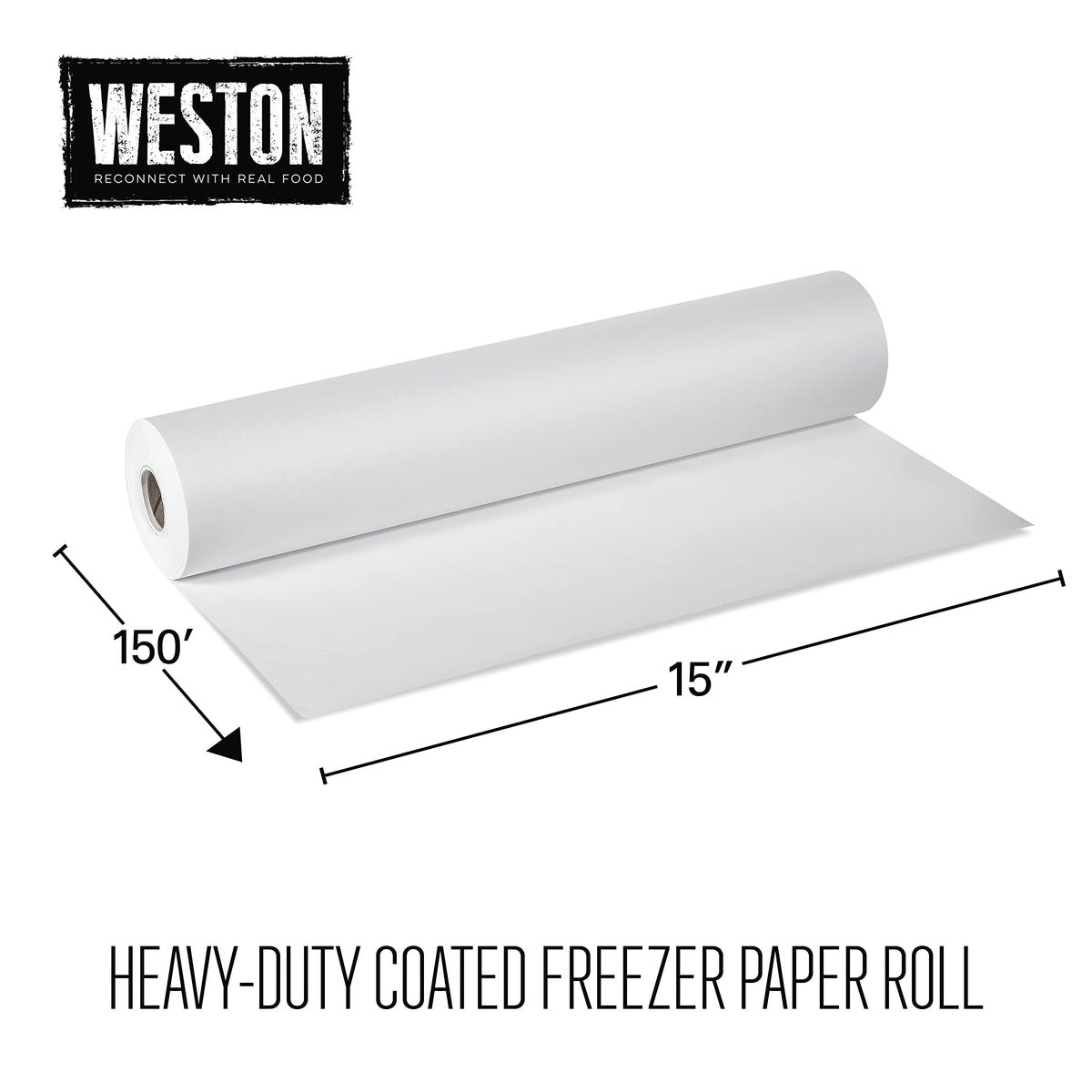 Weston freezer paper is ideal for meat, fish, and vegetables.