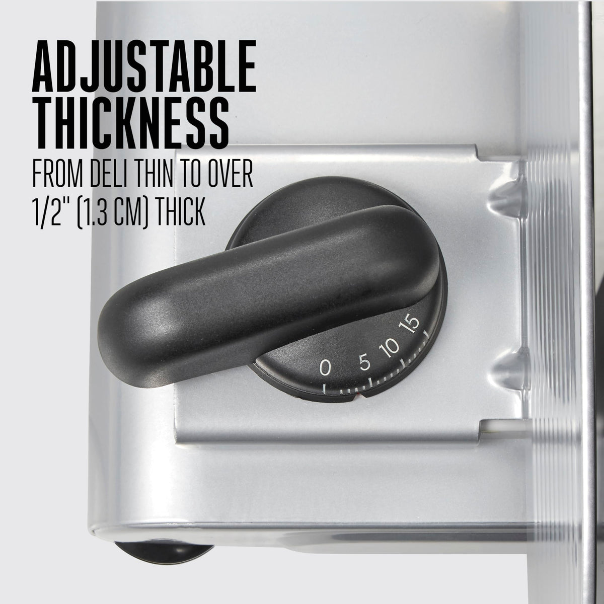 Weston belt-driven motor delivers quiet, steady slicing in home kitchens