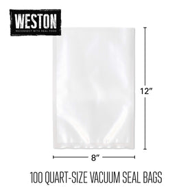 Weston 100-count pack provides ready-to-use bags for batch prep