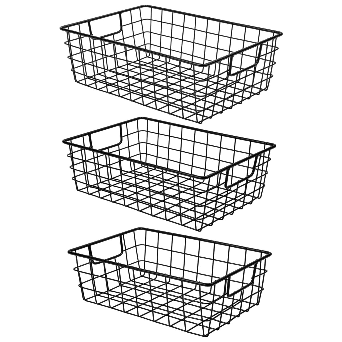 Wetheny XXL wire basket with open top for easy access and organized storage.