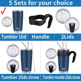 Wetoweto 20oz double-wall vacuum tumbler showing condensation-free exterior