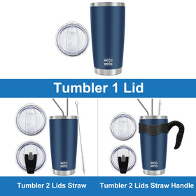 WETOWETO rose gold tumbler side view highlighting double-wall insulation.