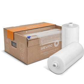 Wevac 8-inch vacuum roll with embossed channels for stronger seals.