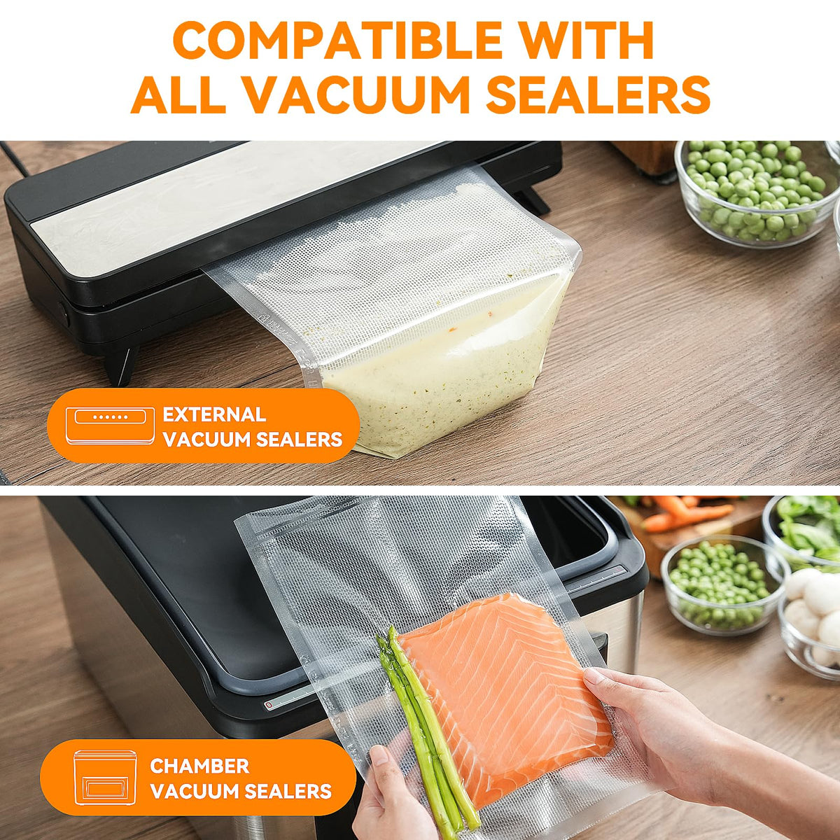 Wevac freezer-safe bags preserve flavors for longer storage and marinating prep