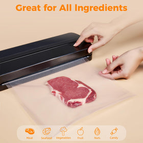 Wevac BPA-free bags are safe for freezing, sous vide, and pantry storage.