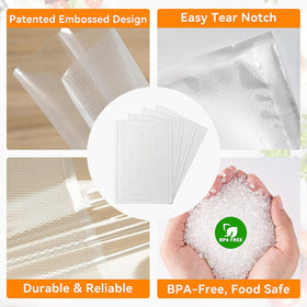 Wevac BPA-free thick bags protect food from freezer burn and leaks