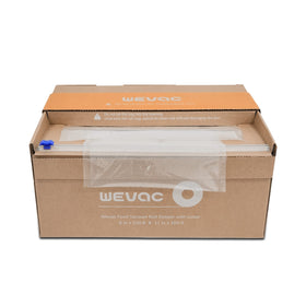 Wevac BPA-free vacuum rolls for safe food storage.