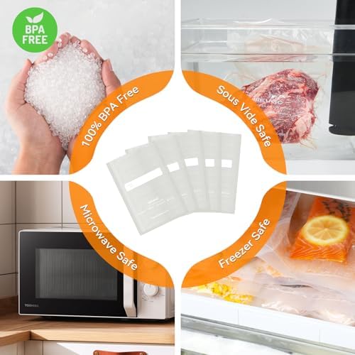 Wevac BPA free vacuum seal roll for safe food storage.