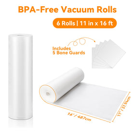 Wevac embossed channels enhance suction for tighter seals and less freezer burn.