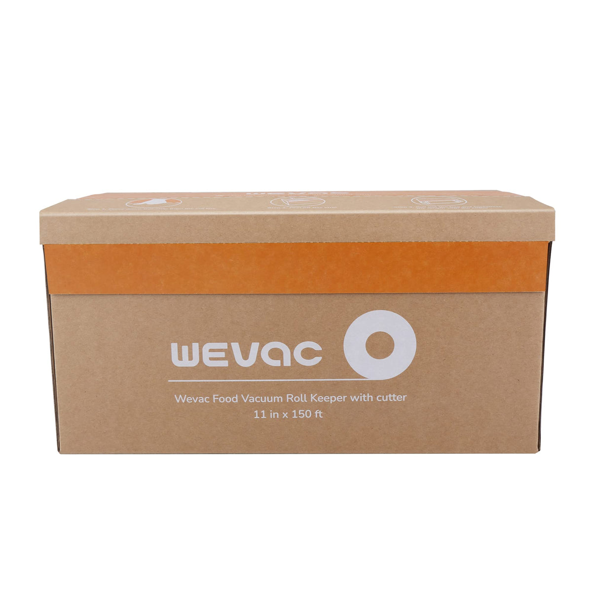 Wevac tidy keeper box keeps the roll clean from first use.
