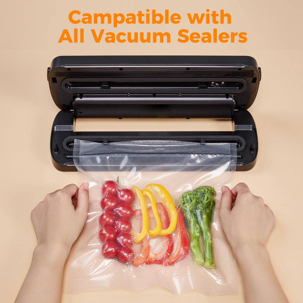 Wevac vacuum bags ready for sous vide and long term storage.