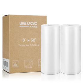 Wevac vacuum sealer bags with embossed channels for strong sealing and freshness.