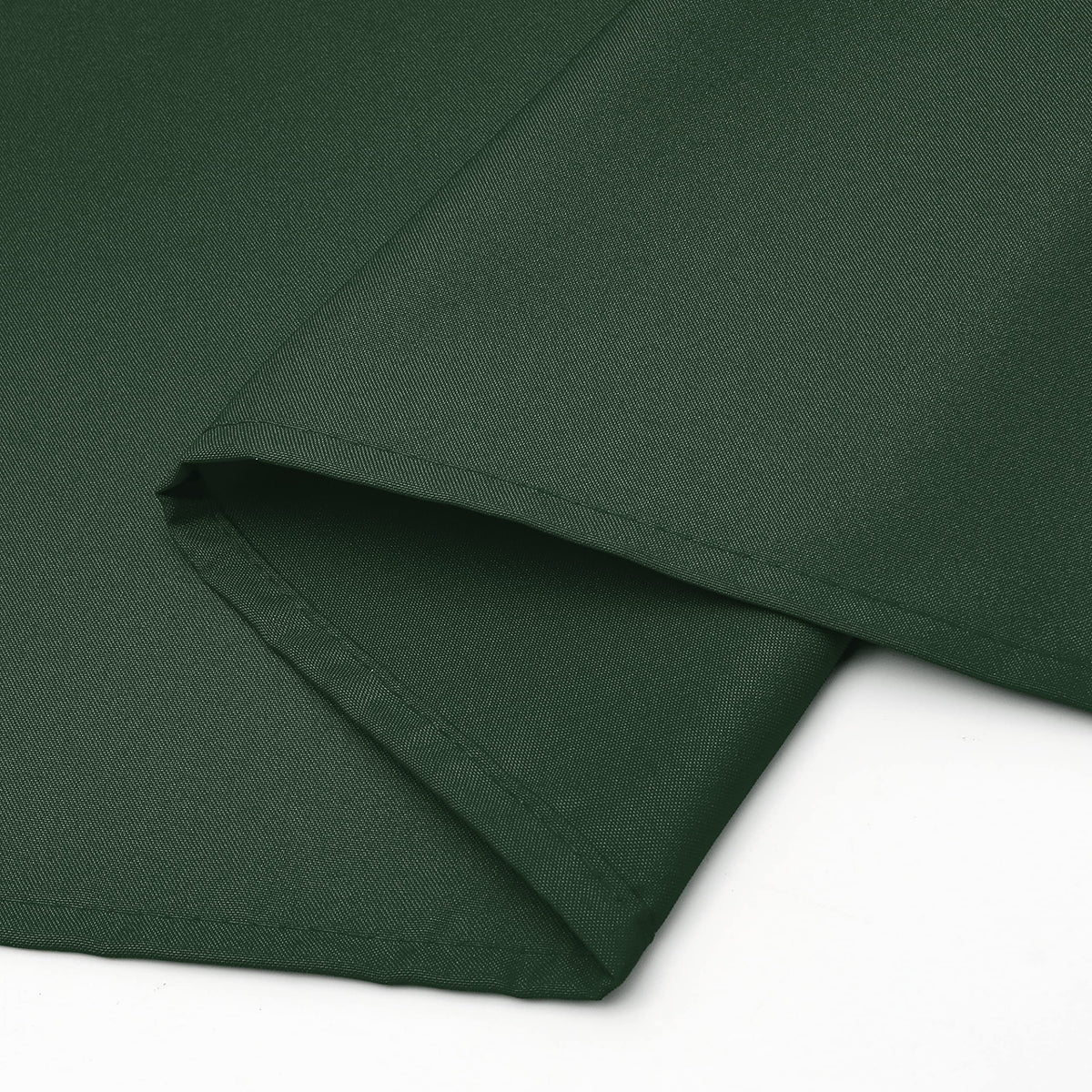 Wewoch Hunter Green dining tablecloth ideal for weddings and buffets, adding color.