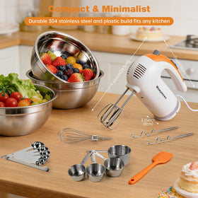 WeWymewo complete kitchen set displayed on the counter for confident baking